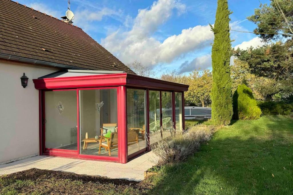Gite 3 Etoiles Les Gourlines Avec Balneo, Veranda, Piscine Et Garage Аверм Экстерьер фото